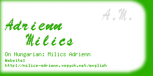 adrienn milics business card